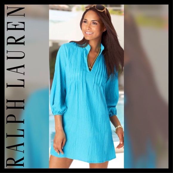 Lauren Ralph Lauren Other - LAUREN RALPH LAUREN Teal Swimsuit Coverup Tunic